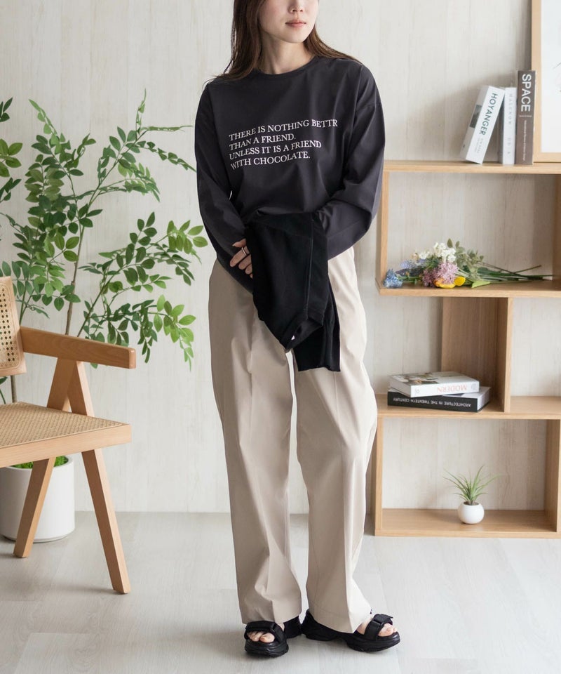 HusHusH プリント長袖Tシャツ レディース メール便 対応商品商品画像-9