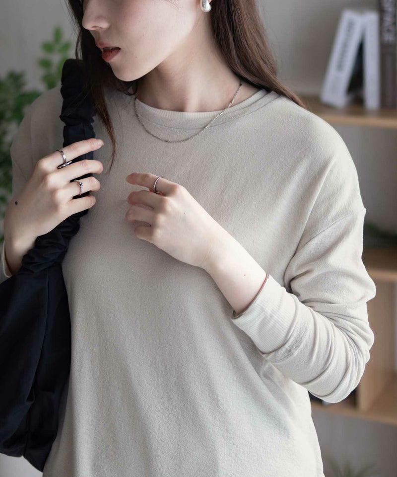 HusHusH アンサンブルロングTシャツ レディース メール便 対応商品商品画像-1