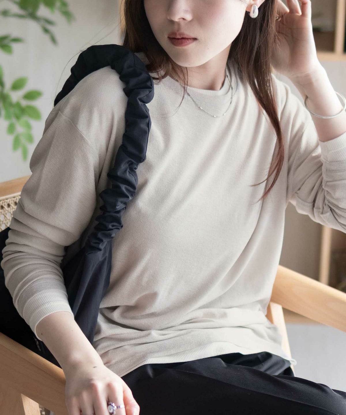 HusHusH アンサンブルロングＴシャツ レディース ネコポス 対応商品