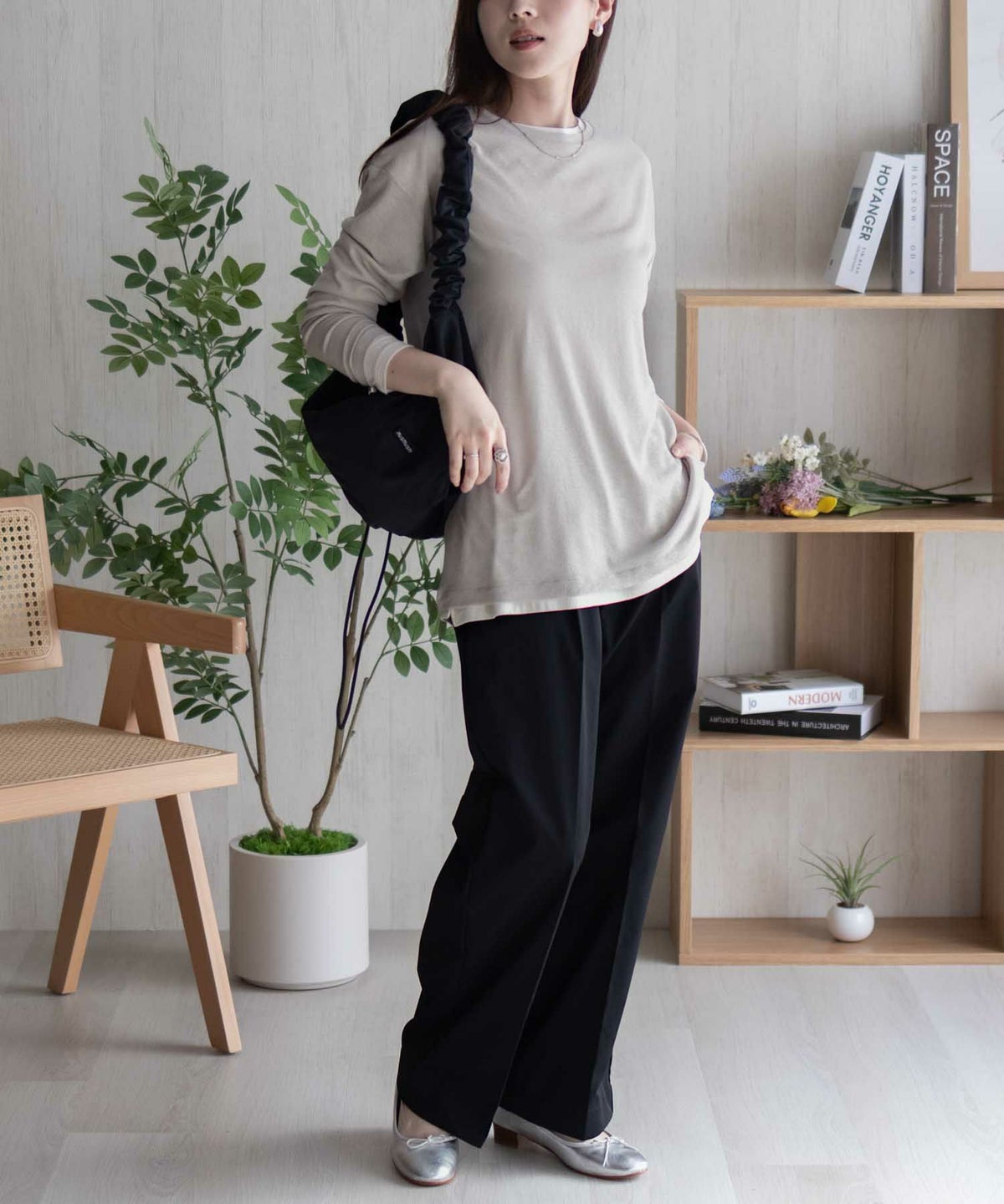 HusHusH アンサンブルロングＴシャツ レディース ネコポス 対応商品