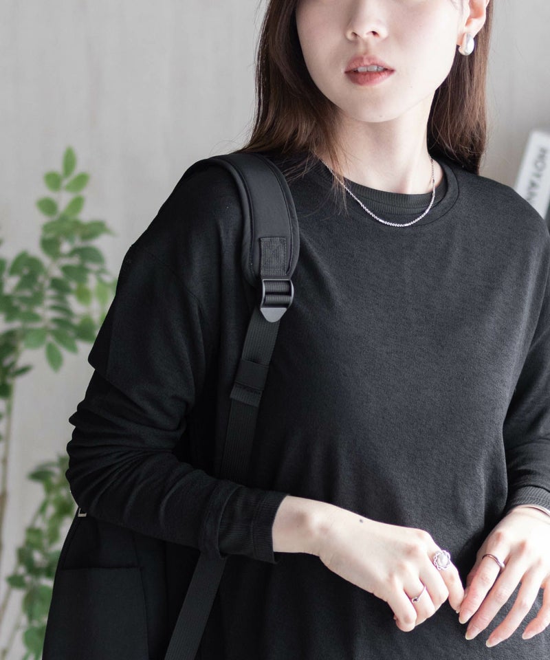 HusHusH アンサンブルロングTシャツ レディース メール便 対応商品商品画像-11