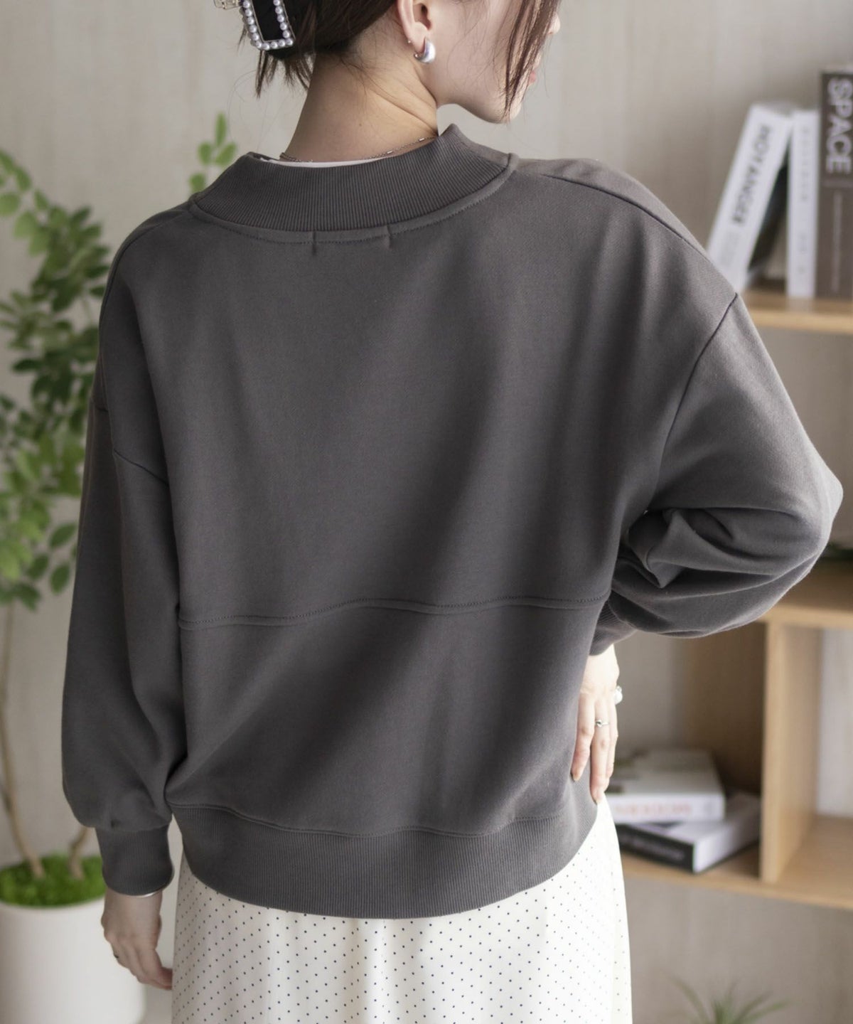 HusHusH ジップショールプルオーバー レディース