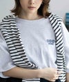 Dickies 配色ステッチ五分袖Tシャツ レディース メール便 対応商品商品サムネイル-11