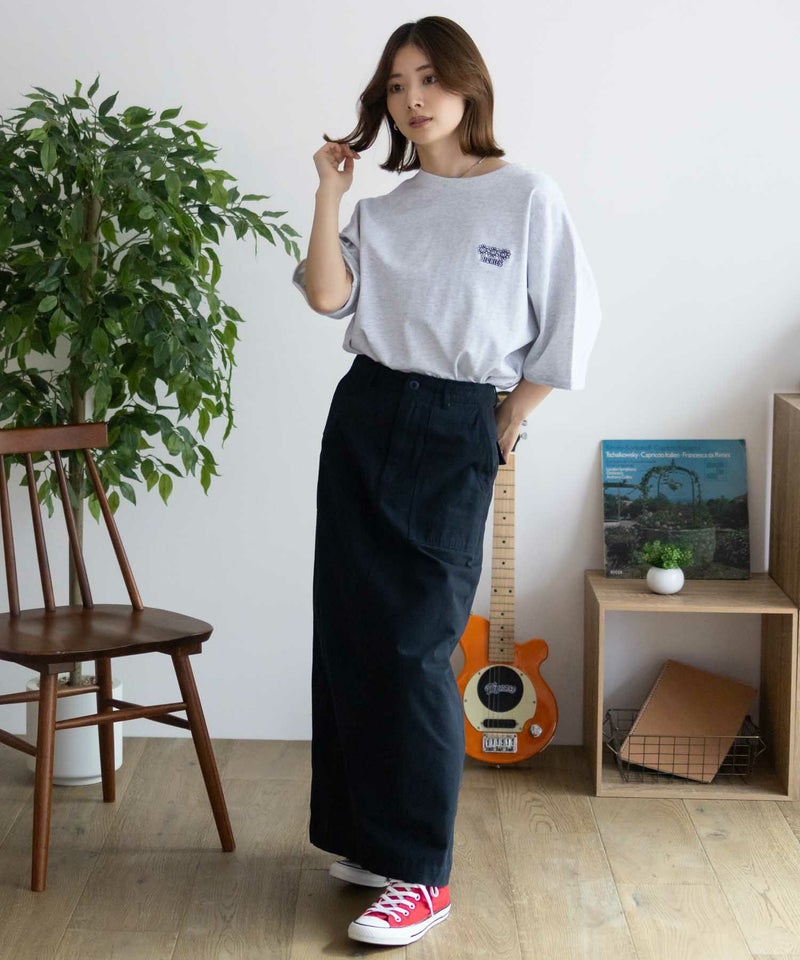 Dickies  配色ステッチ五分袖Tシャツ レディース メール便 対応商品商品画像-27