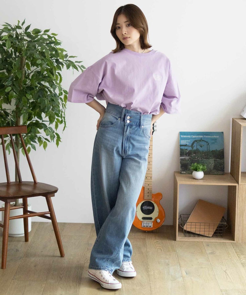 Dickies 配色ステッチ五分袖Tシャツ レディース メール便 対応商品商品画像-28