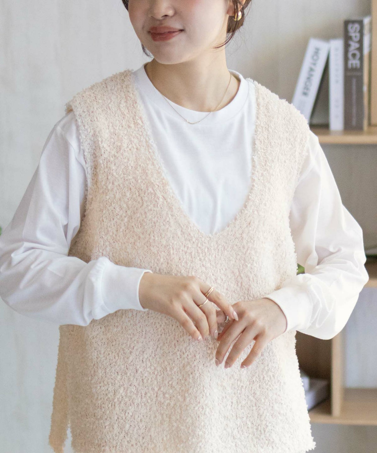 nAvy 時短 テープニットアンサンブル レディース