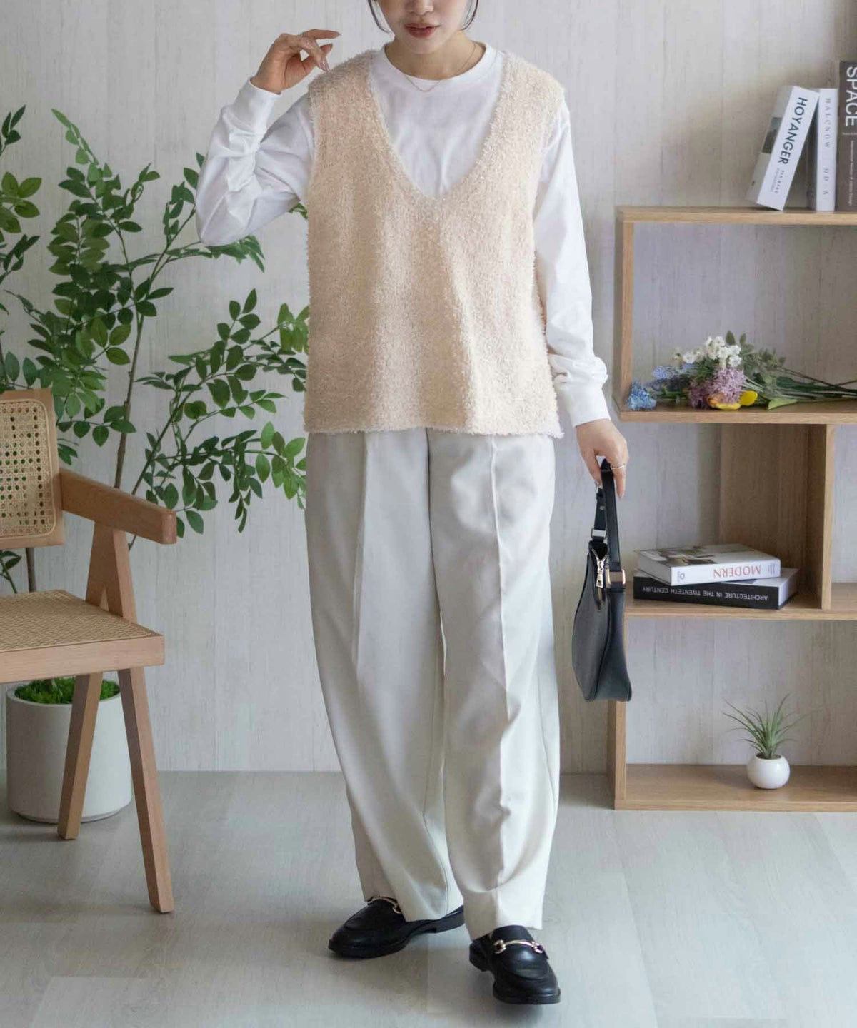 nAvy 時短 テープニットアンサンブル レディース