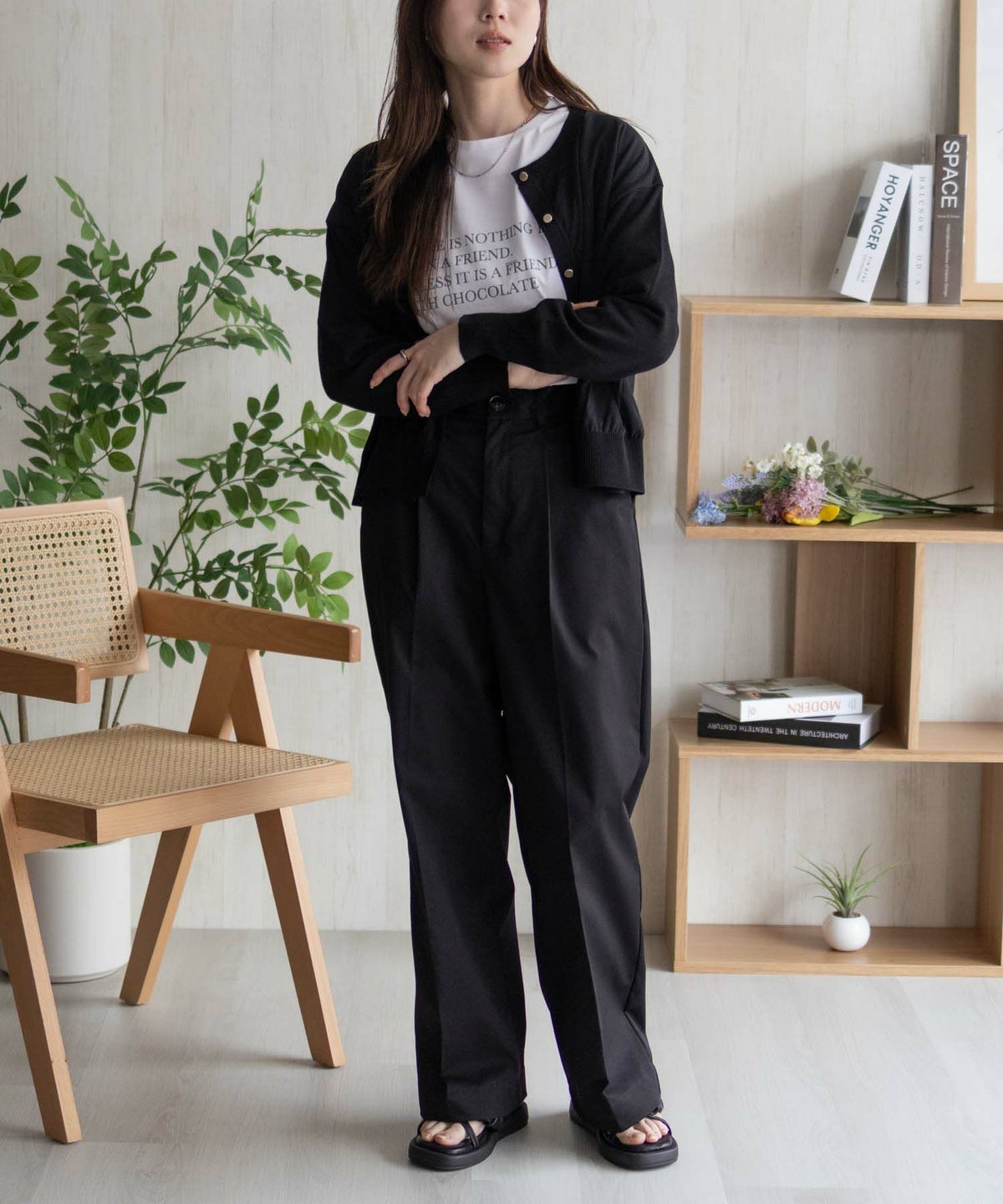 HusHusH ワイドスラックス レディース