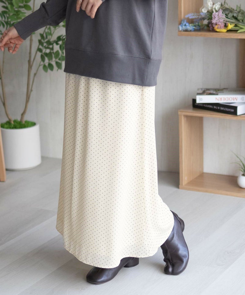 HusHusH ドット柄フレアスカート レディース商品画像-2