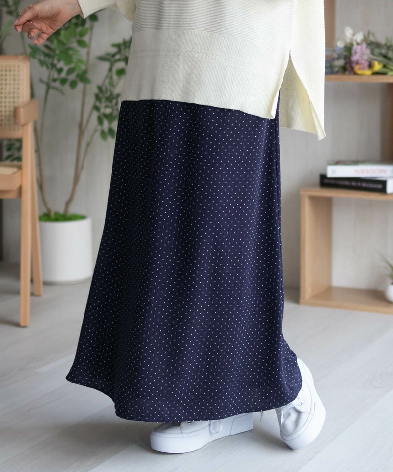HusHusH ドット柄フレアスカート レディース商品画像-4
