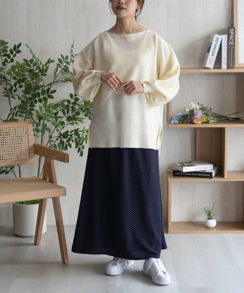 HusHusH ドット柄フレアスカート レディース商品画像-7