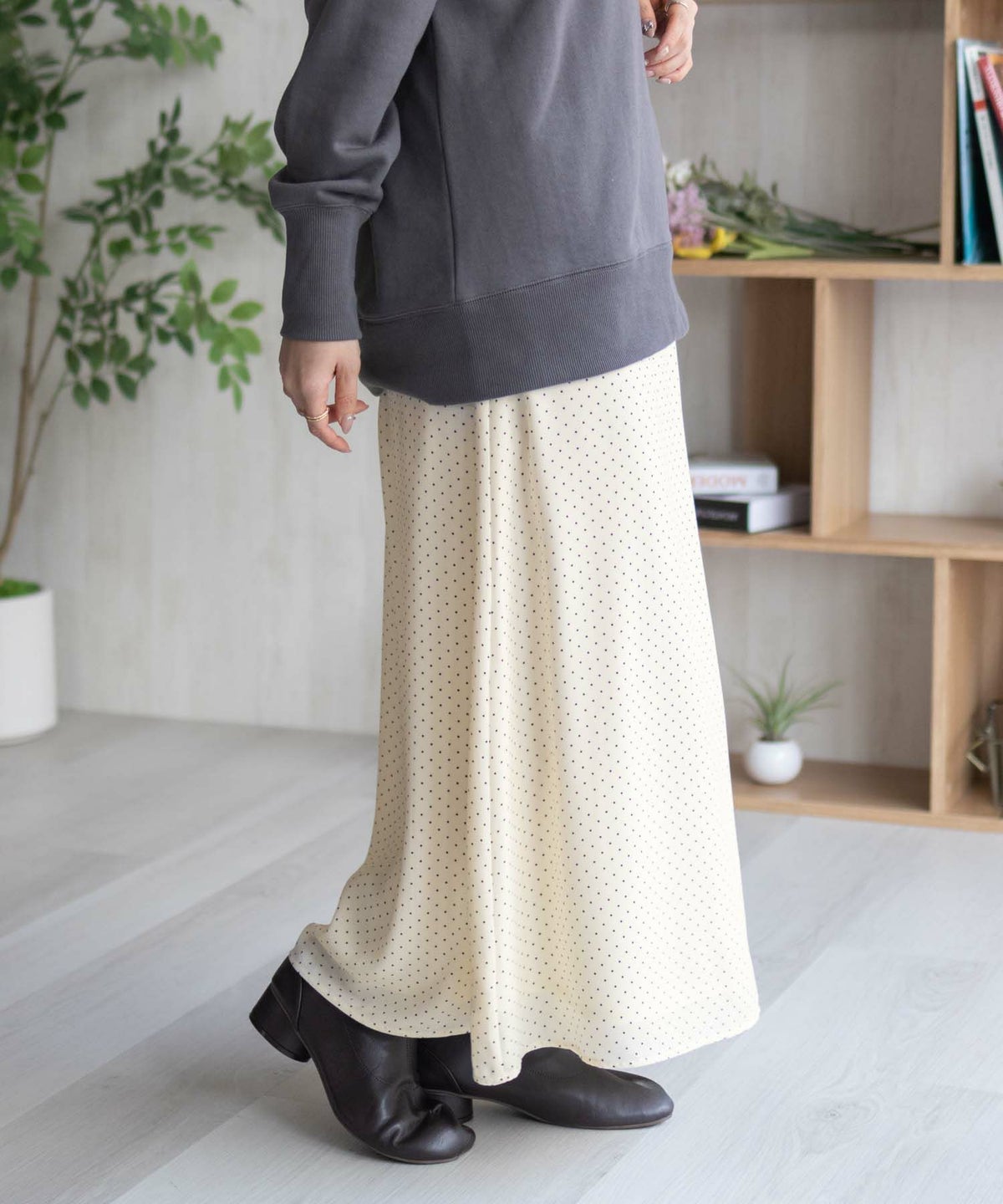 HusHusH ドット柄フレアスカート レディース