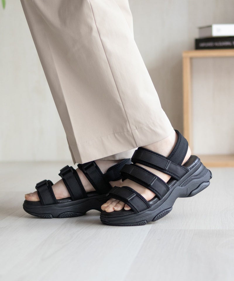 HusHusH  テープ使いスポーツサンダル レディース商品画像-3