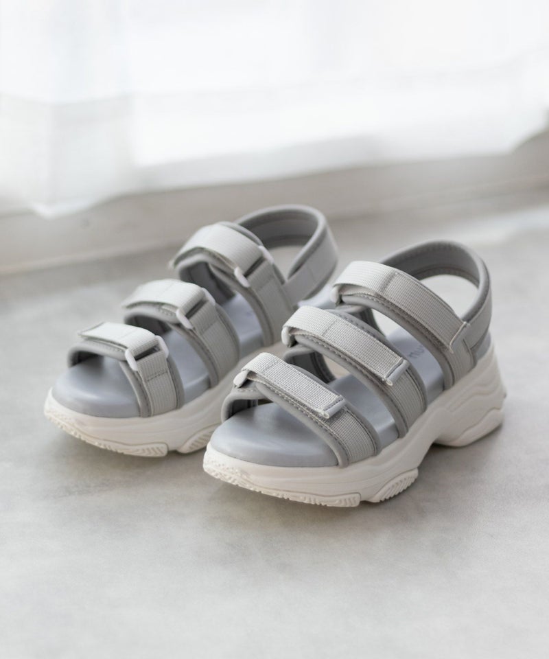 HusHusH テープ使いスポーツサンダル レディース商品画像-21