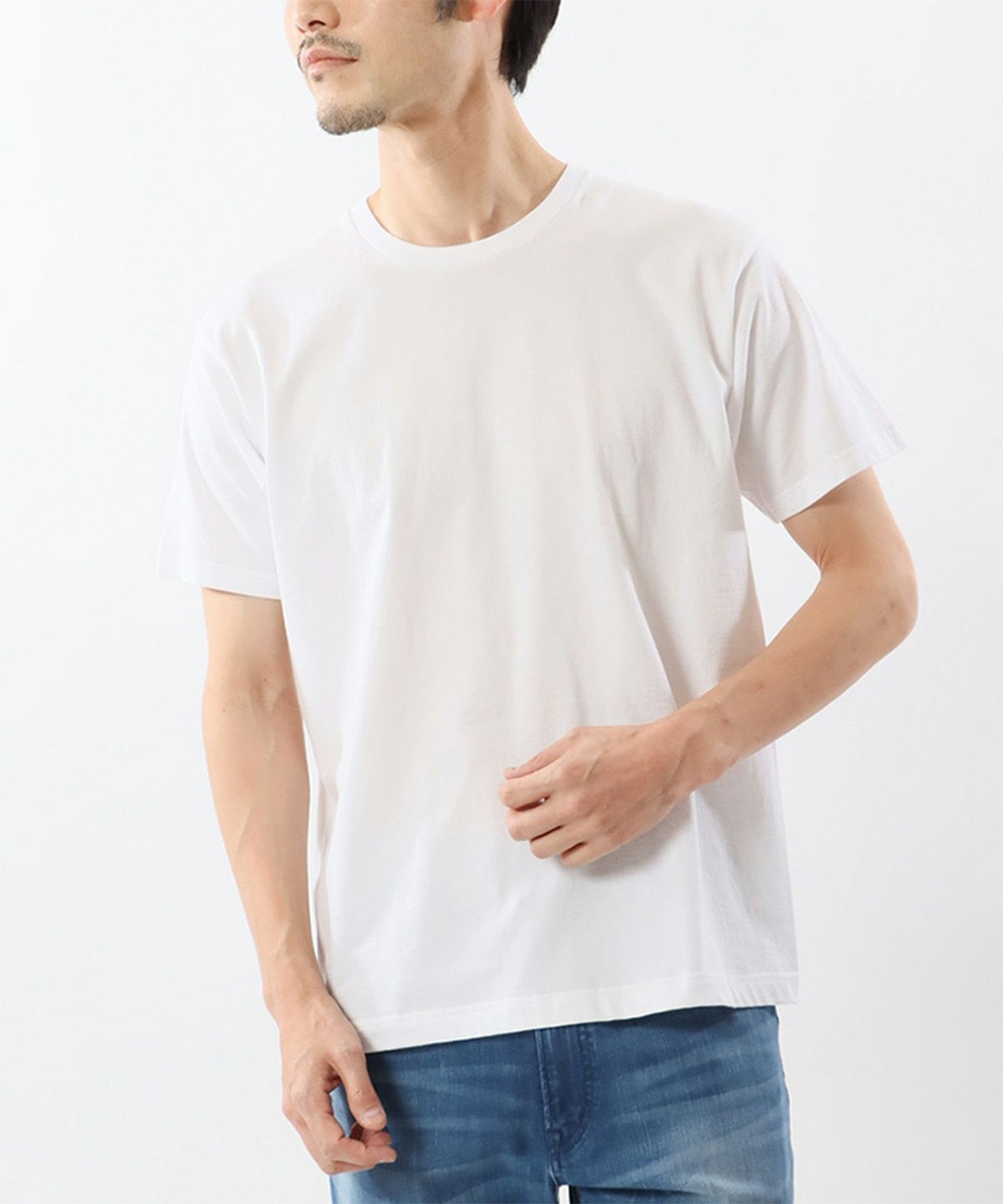 Hanes JAPAN FIT 2P クルーネックTシャツ メンズ ネコポス 対応商品