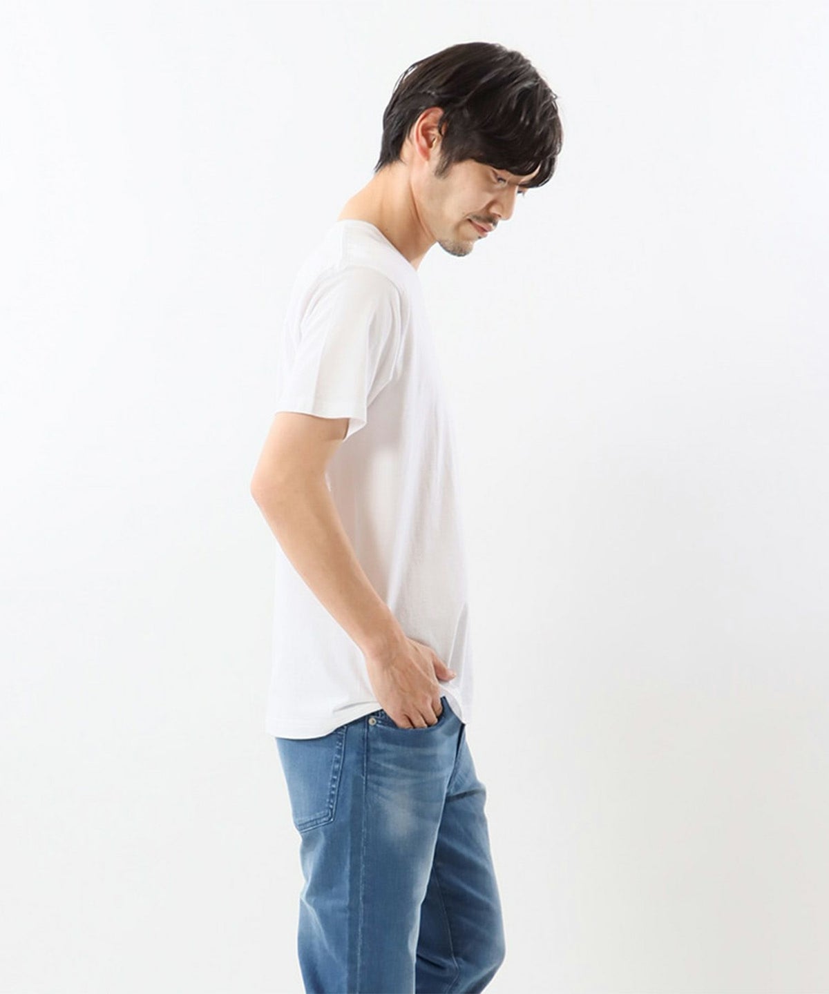 Hanes JAPAN FIT 2P クルーネックTシャツ メンズ ネコポス 対応商品
