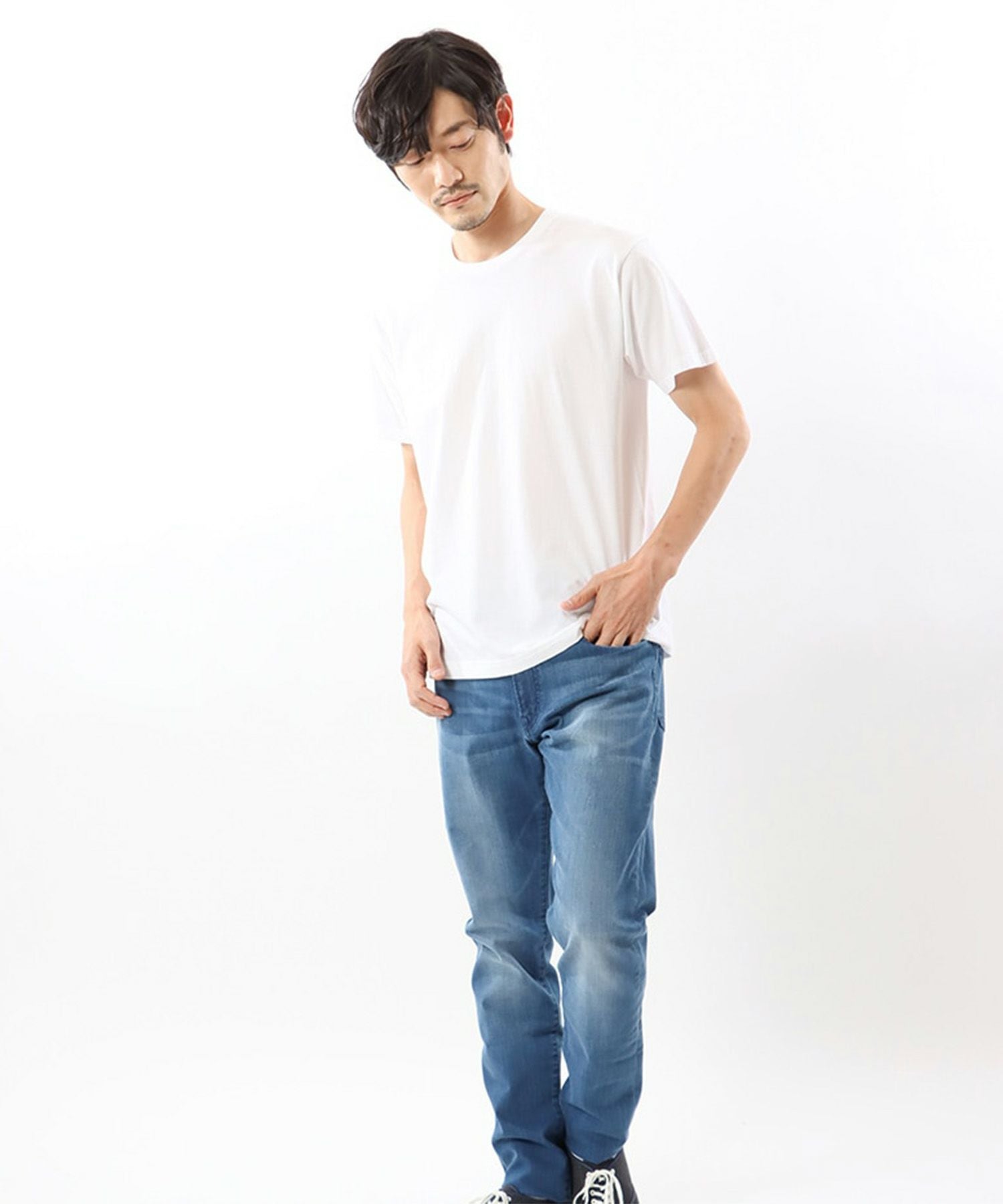Hanes JAPAN FIT 2P クルーネックTシャツ メンズ