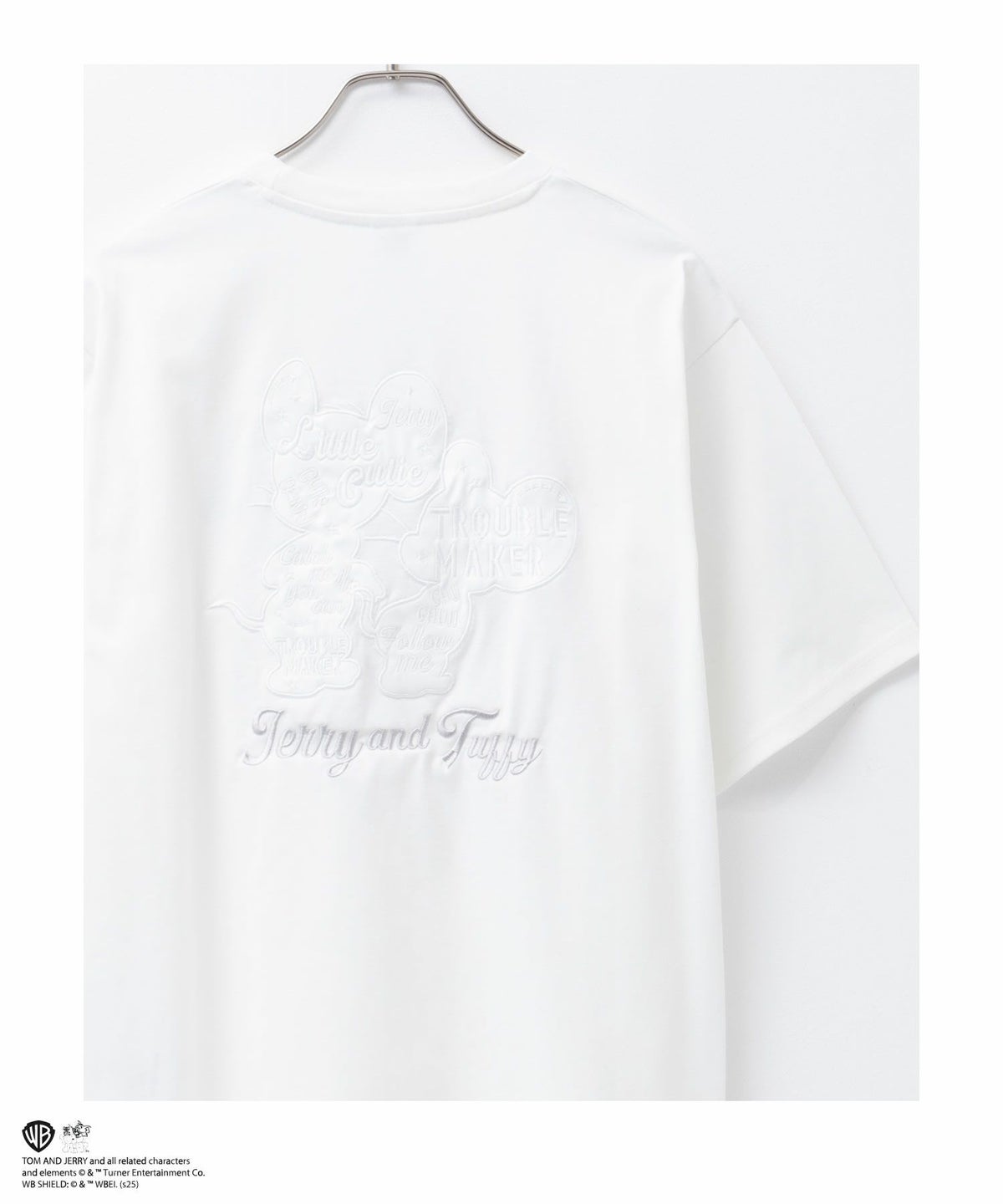 Tom and Jerry 合皮ワッペン半袖Tシャツ メンズ ネコポス 対応商品