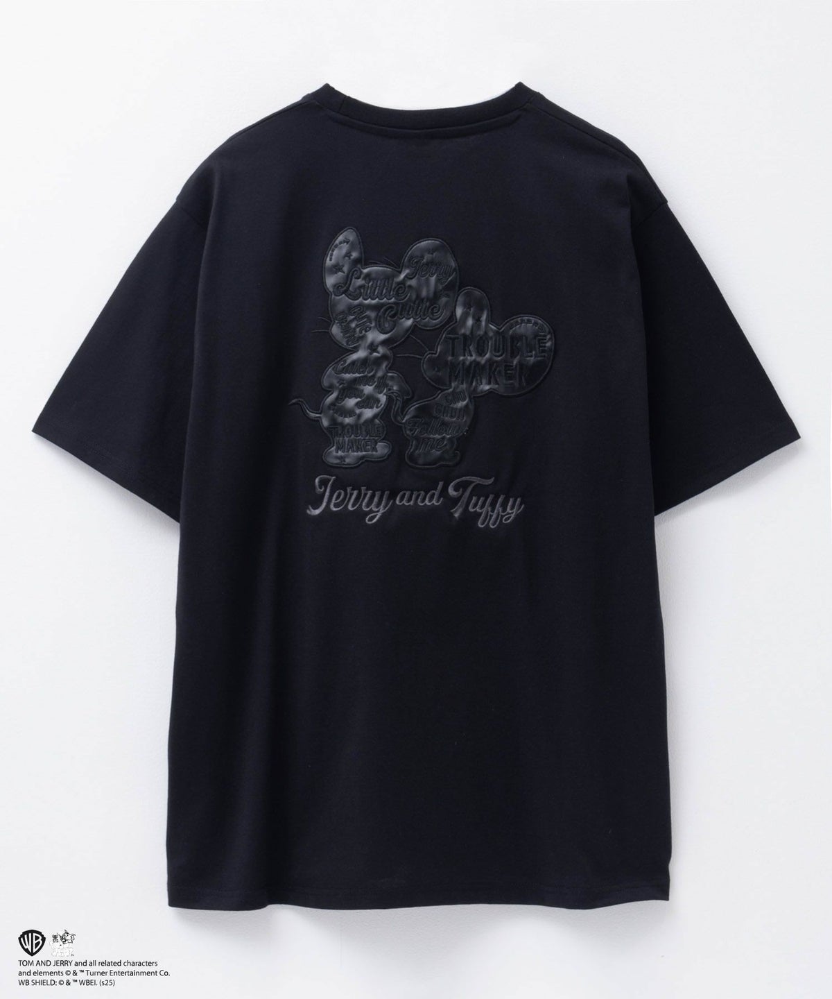 Tom and Jerry 合皮ワッペン半袖Tシャツ メンズ ネコポス 対応商品