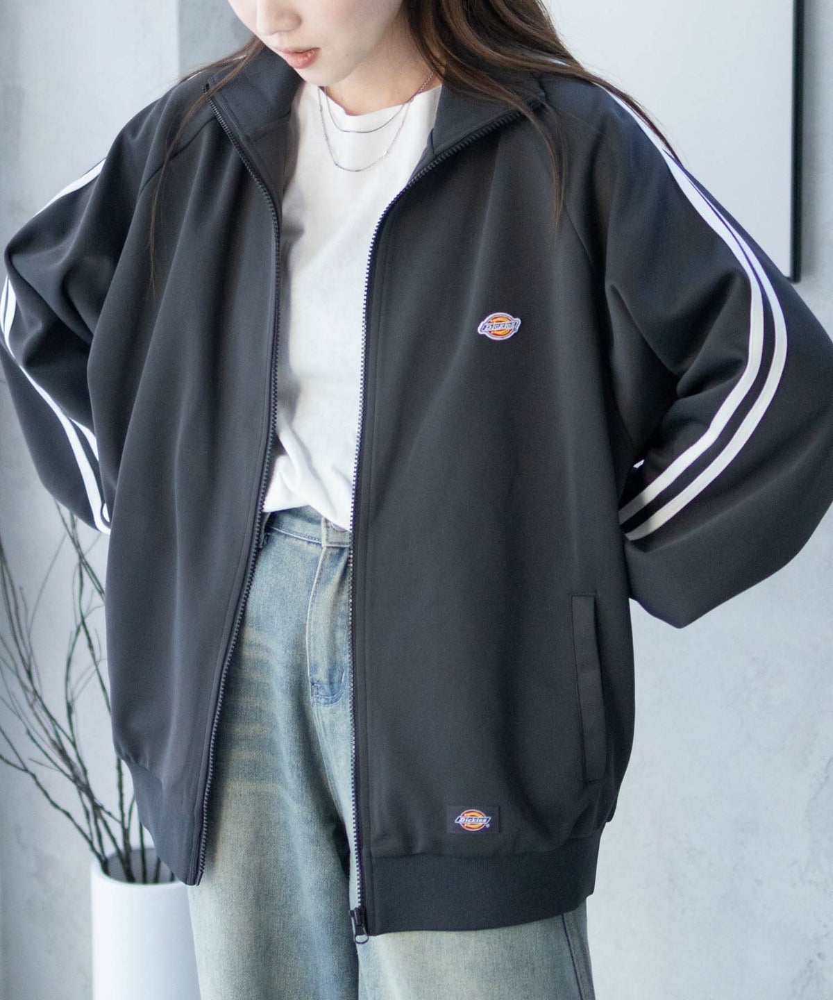 Dickies ポンチ素材 トラックジャケット メンズ