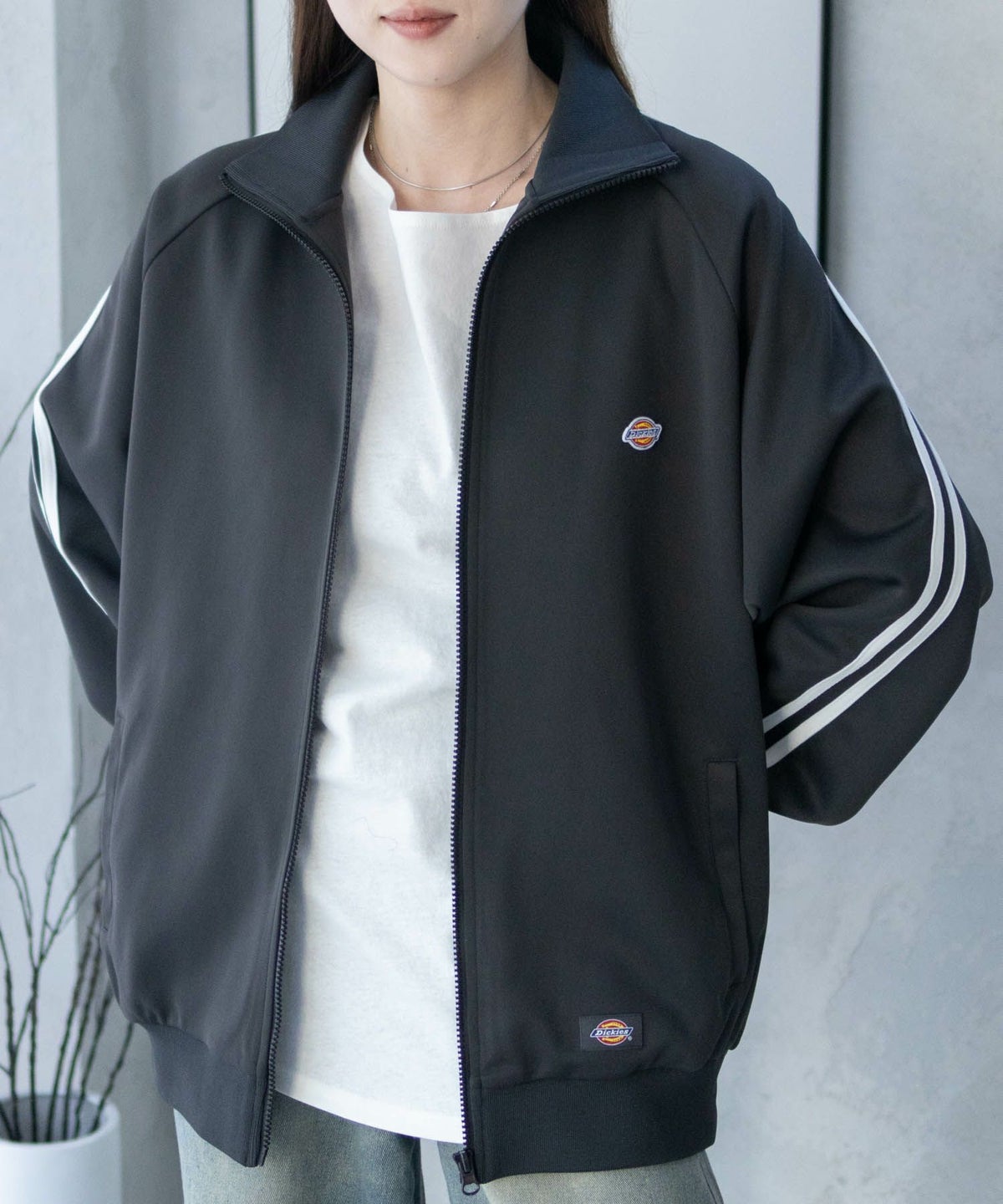 Dickies ポンチ素材 トラックジャケット メンズ