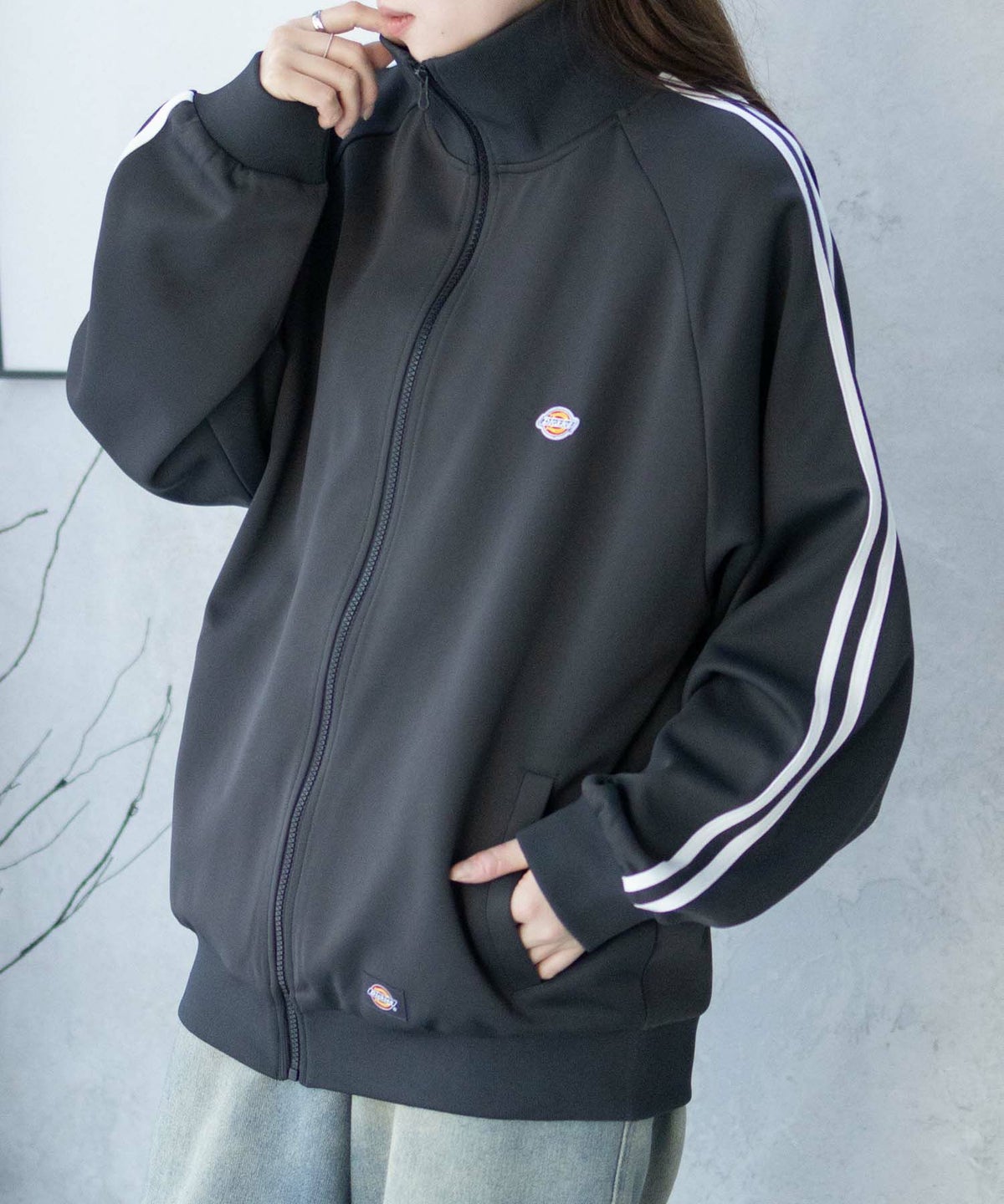 Dickies ポンチ素材 トラックジャケット メンズ