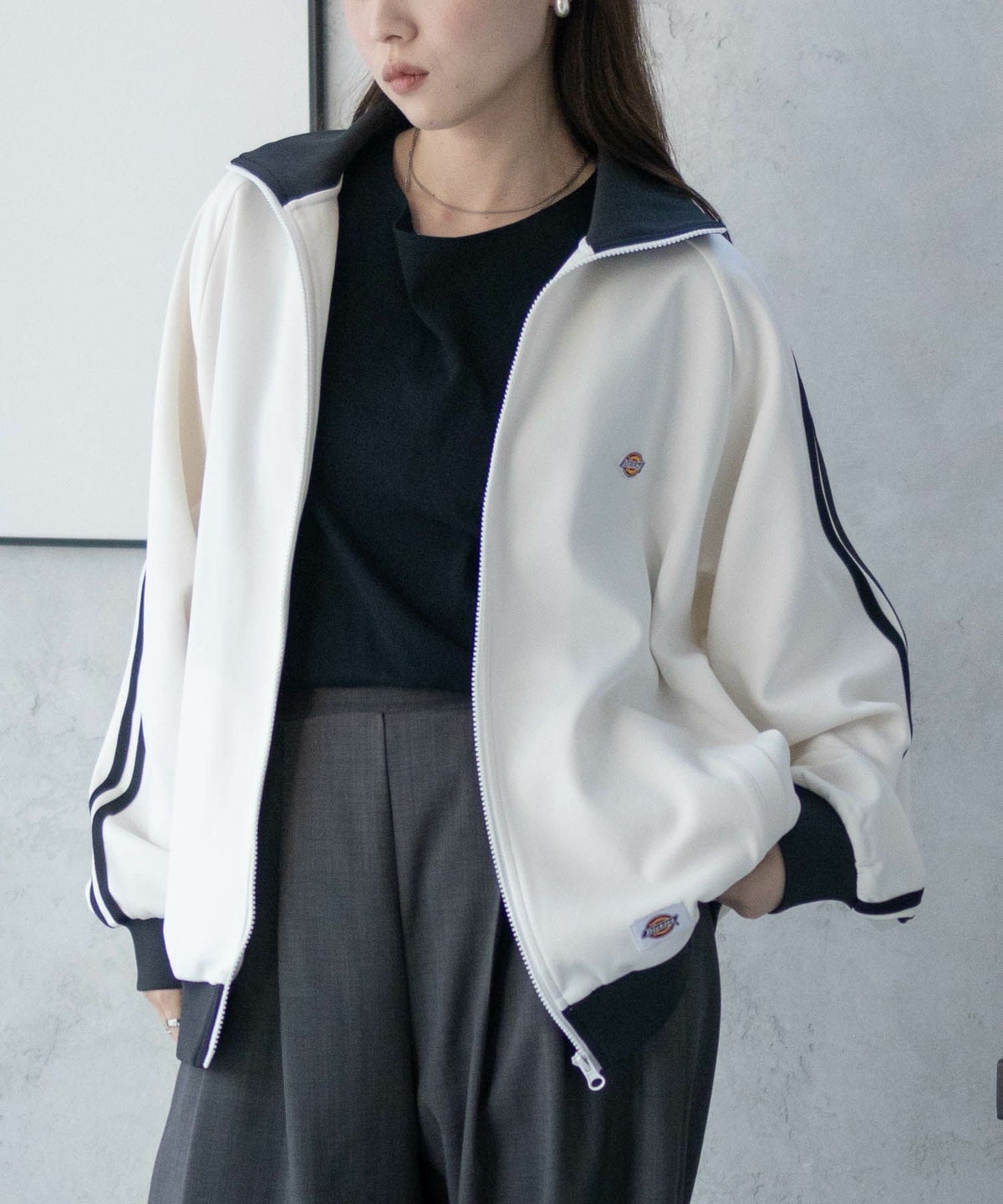 Dickies ポンチ素材 トラックジャケット メンズ