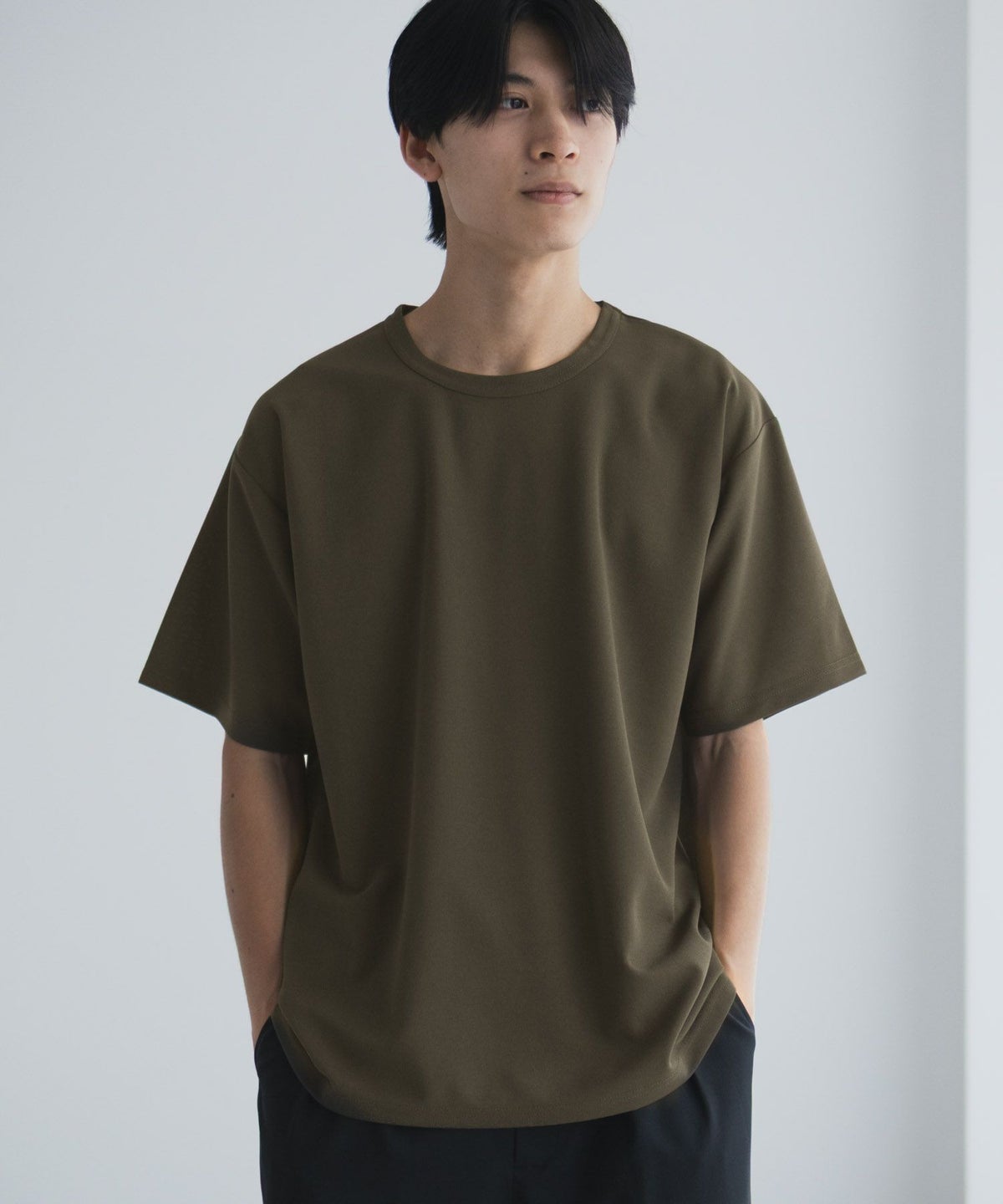 NAVY ジョーゼットクルーTシャツ メンズ