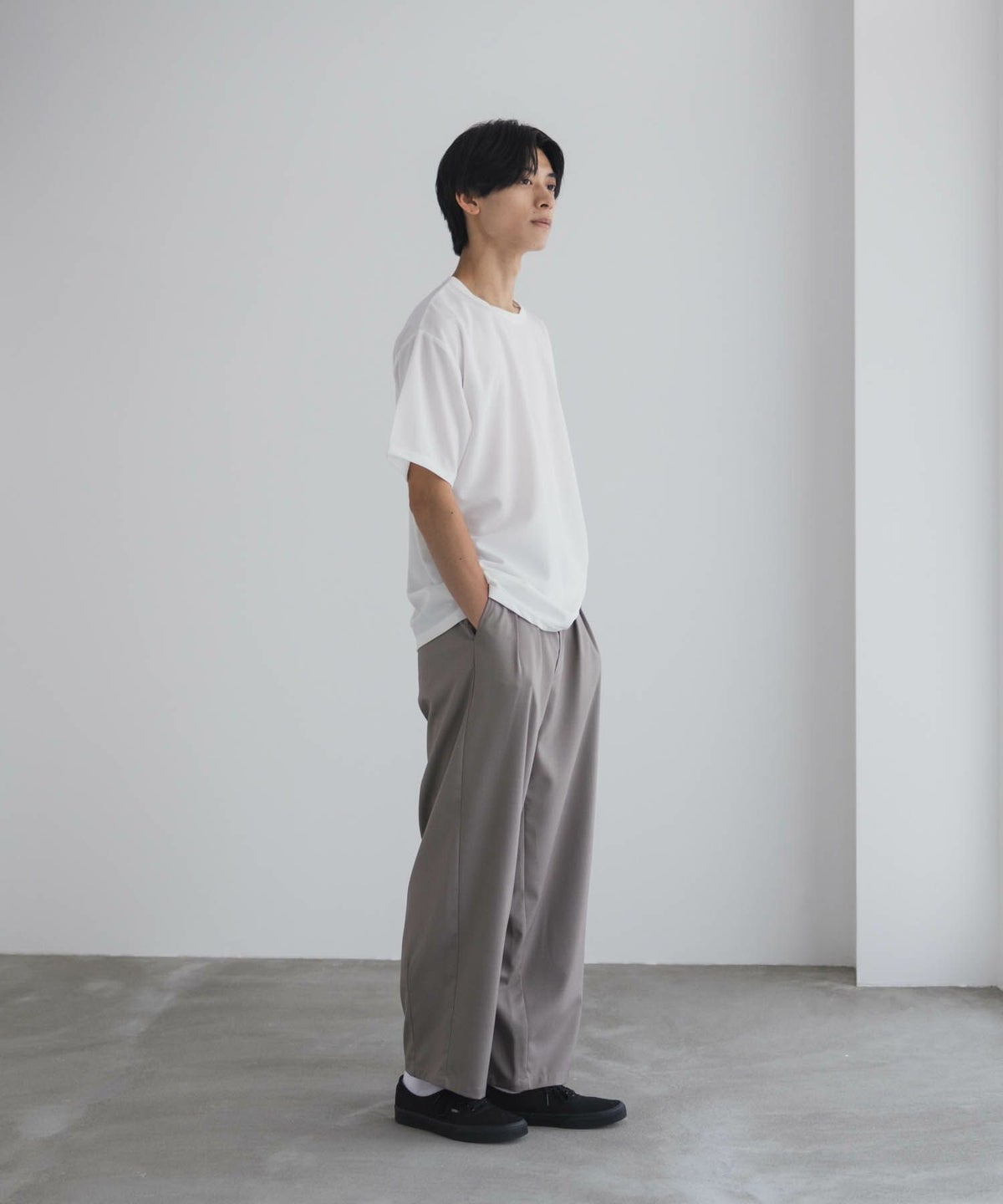 NAVY ジョーゼットクルーTシャツ メンズ