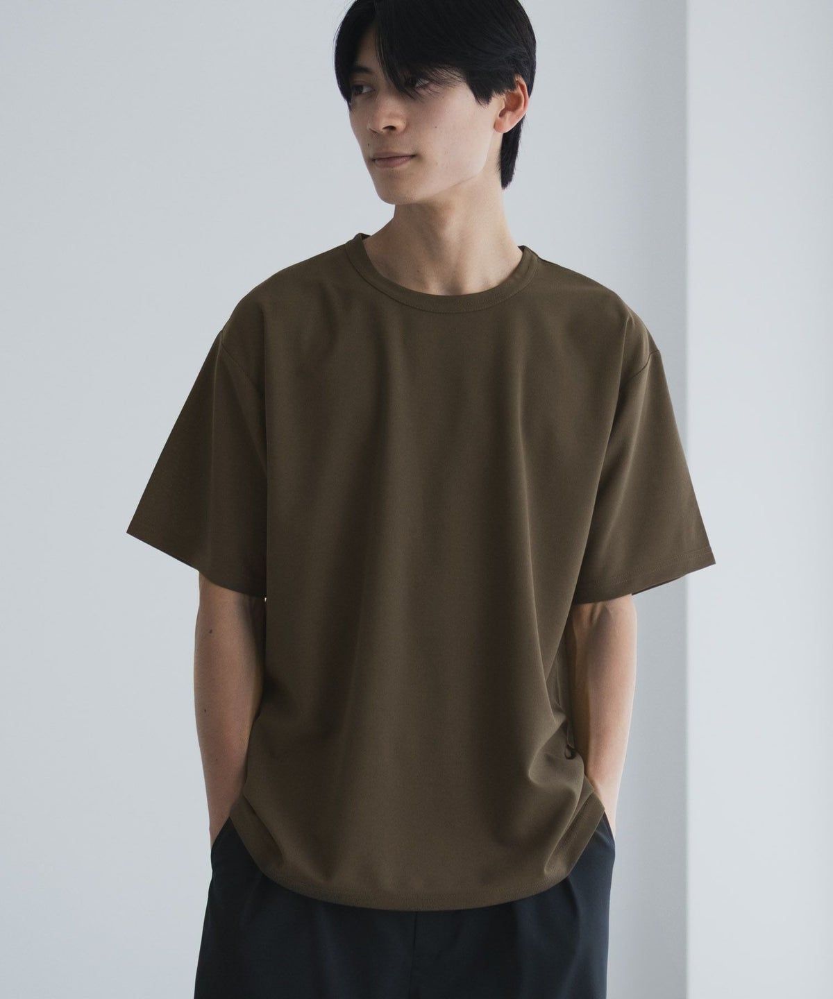 NAVY ジョーゼットクルーTシャツ メンズ