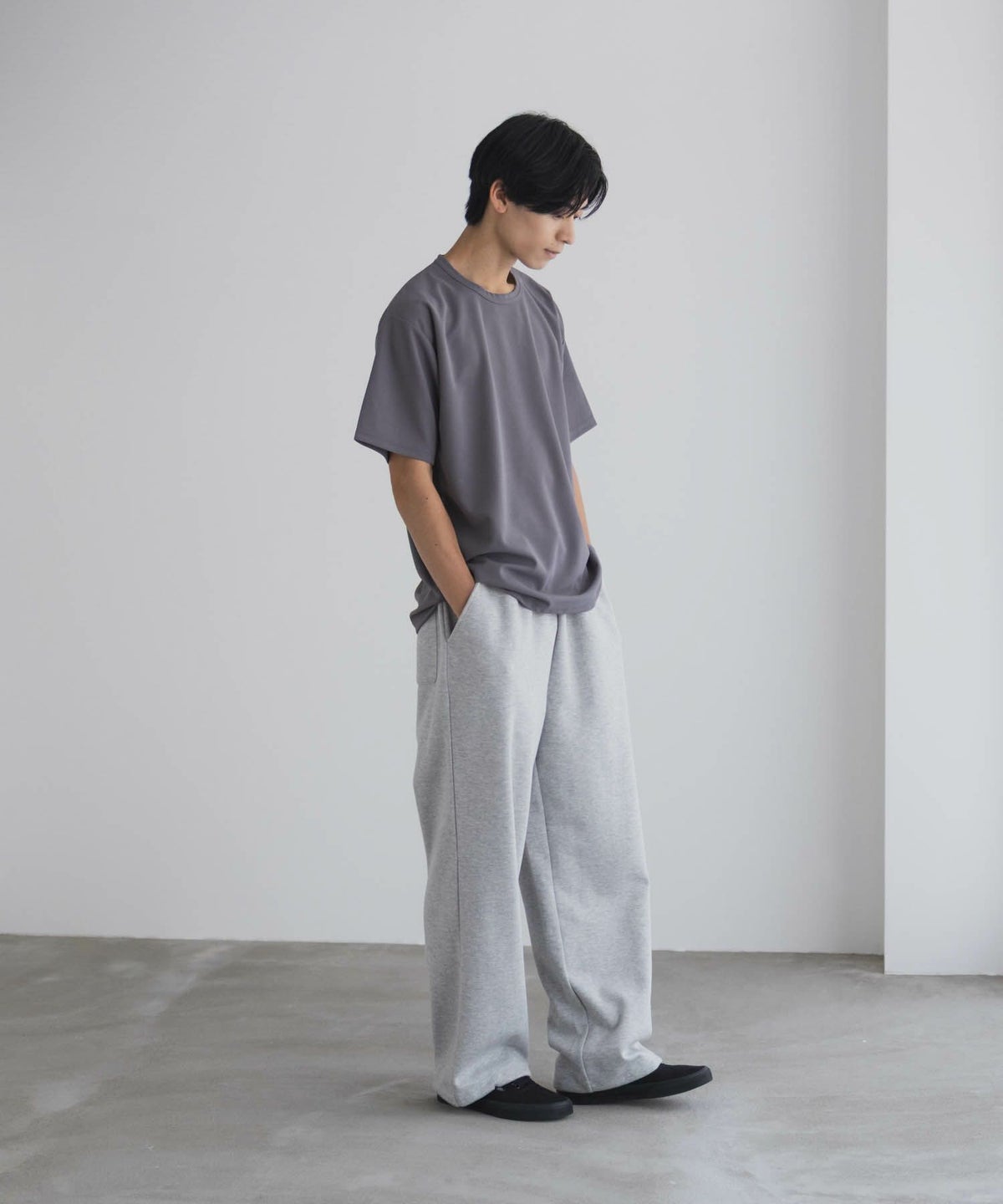 NAVY ジョーゼットクルーTシャツ メンズ