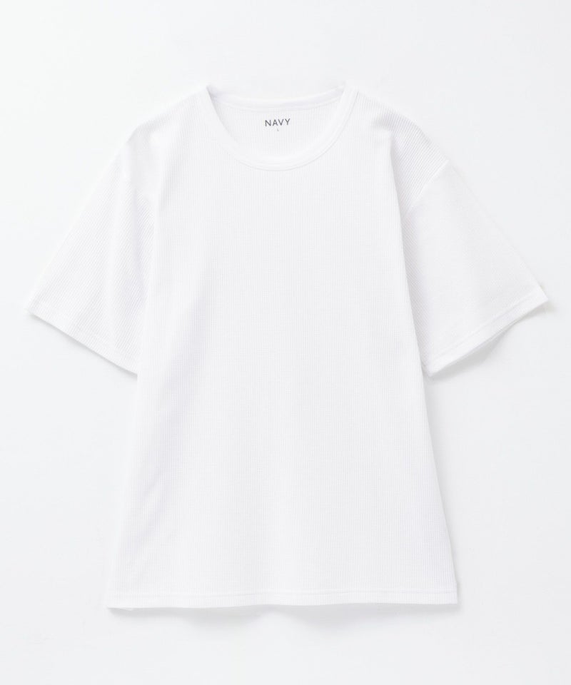 NAVY ワッフルクルーTシャツ メンズ商品画像-23