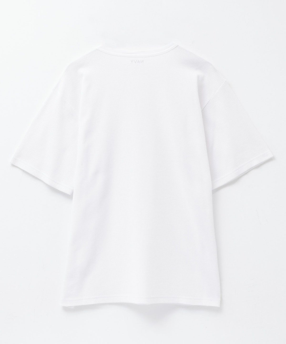 NAVY ワッフルクルーTシャツ メンズ