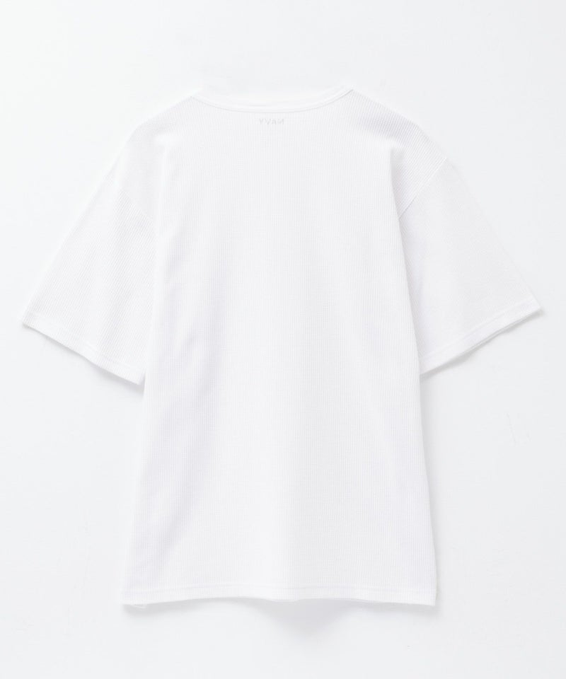 NAVY  ワッフルクルーTシャツ メンズ商品画像-24