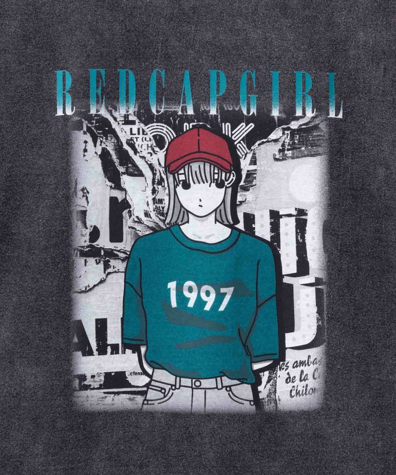 RED CAP GIRL  天竺バックプリントTシャツ メンズ メール便 対応商品商品画像-4