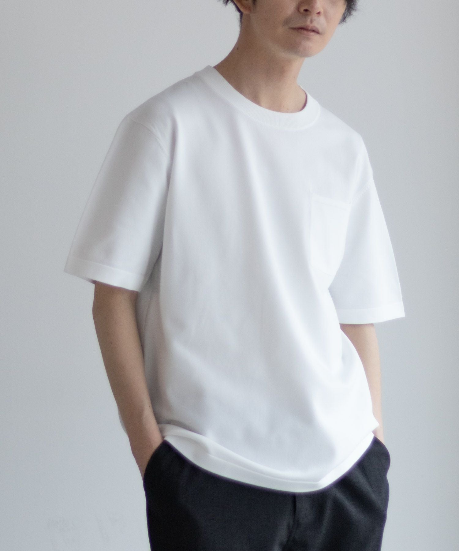NAVY 14GニットTシャツ メンズ