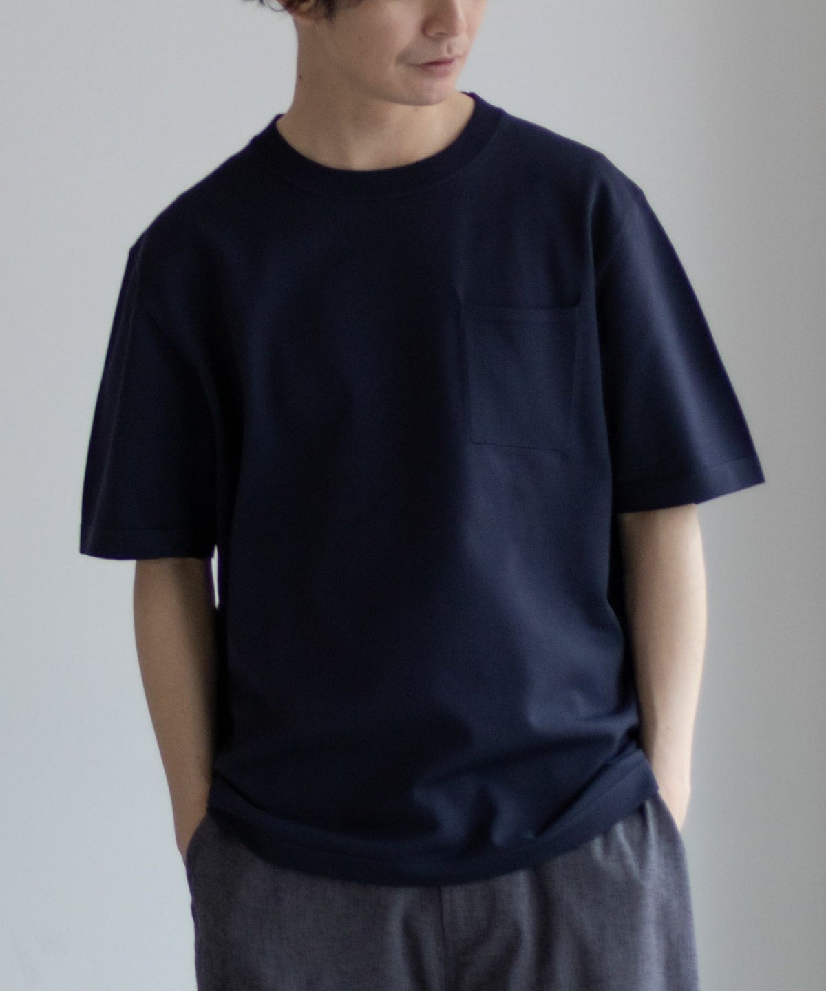 NAVY 14GニットTシャツ メンズ ネコポス 対応商品