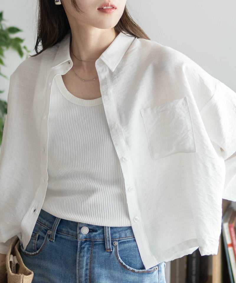 nAvy  ショート丈7分袖シャツ レディース商品画像-14