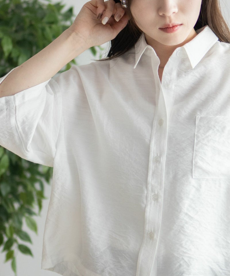 nAvy ショート丈7分袖シャツ レディース商品画像-16