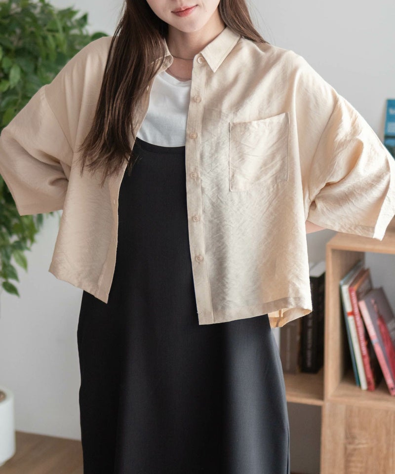 nAvy ショート丈7分袖シャツ レディース商品画像-22