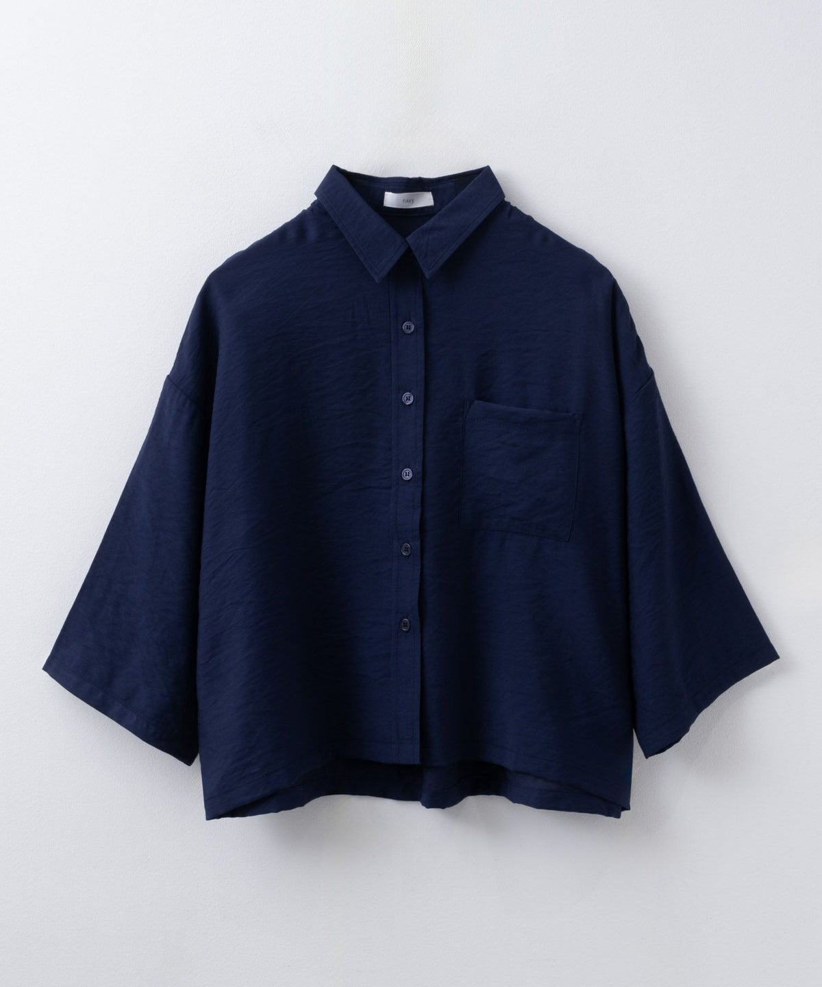 nAvy ショート丈7分袖シャツ レディース