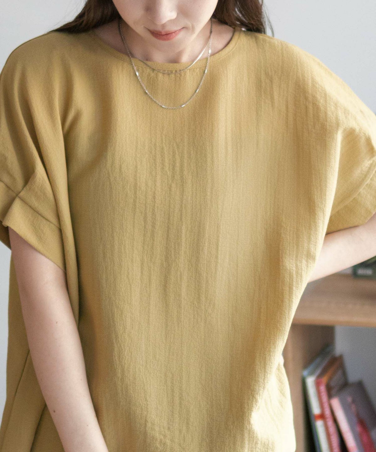 nAvy 袖口タックブラウス レディース