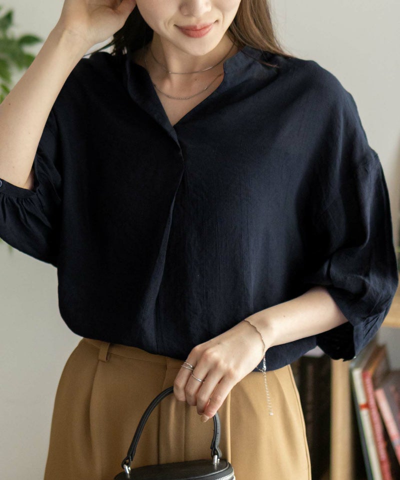 nAvy スラブスキッパーブラウス レディース商品画像-2