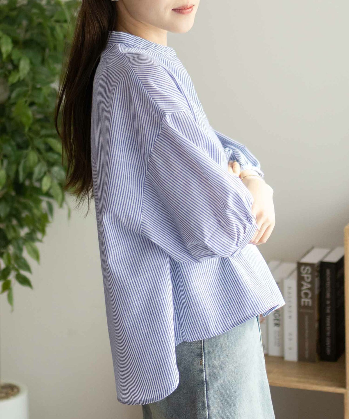 nAvy スラブスキッパーブラウス レディース