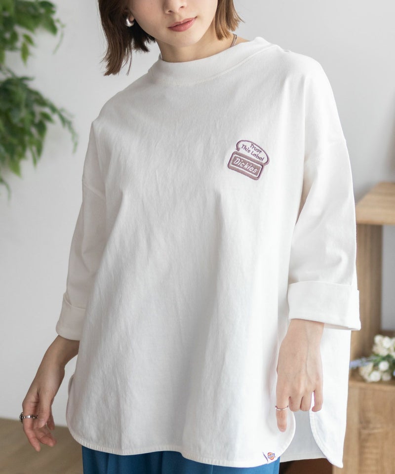 Dickies 刺繍ロールアップTシャツ レディース メール便 対応商品商品画像-7