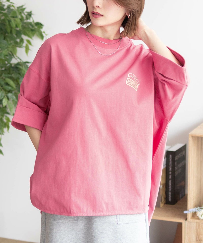 Dickies 刺繍ロールアップTシャツ レディース メール便 対応商品商品画像-18