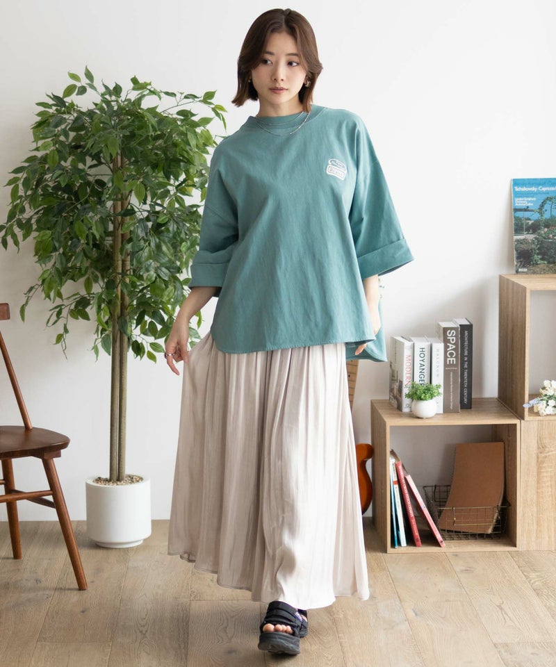 Dickies 刺繍ロールアップTシャツ レディース メール便 対応商品商品画像-40