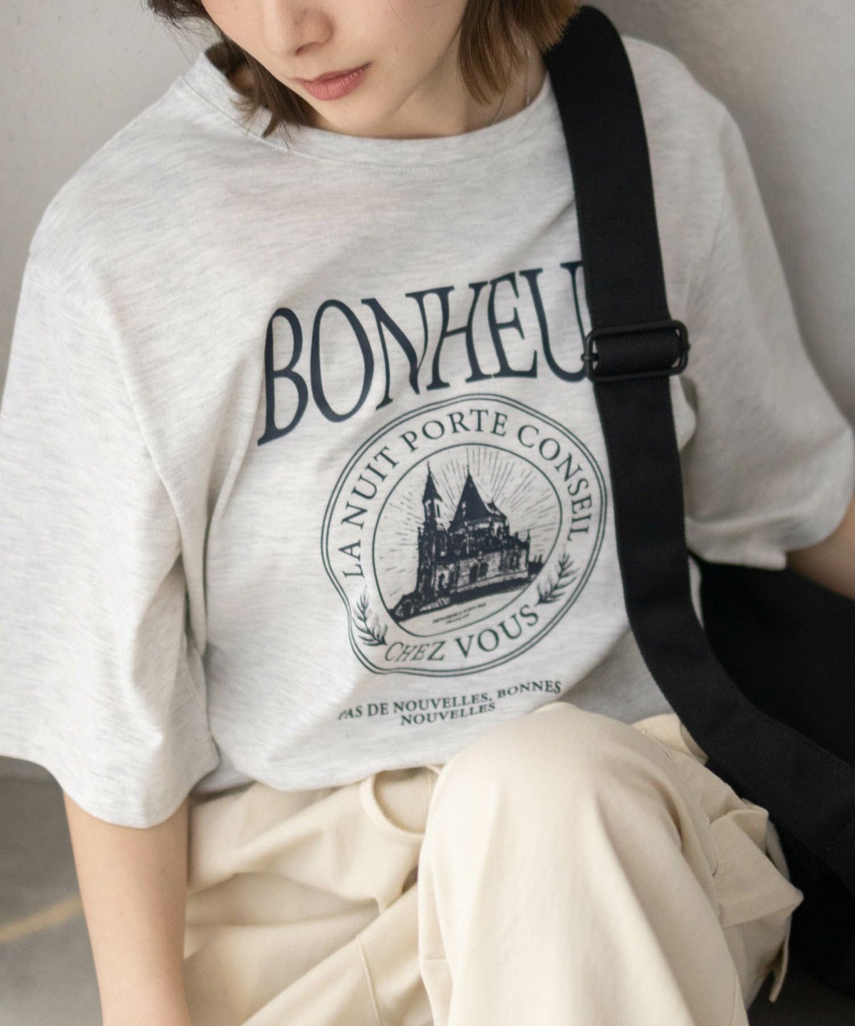 T-GRAPHICS カフェテイストプリントTシャツ レディース ネコポス 対応商品