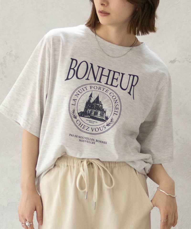 T-GRAPHICS  カフェテイストプリントTシャツ レディース メール便 対応商品商品画像-14