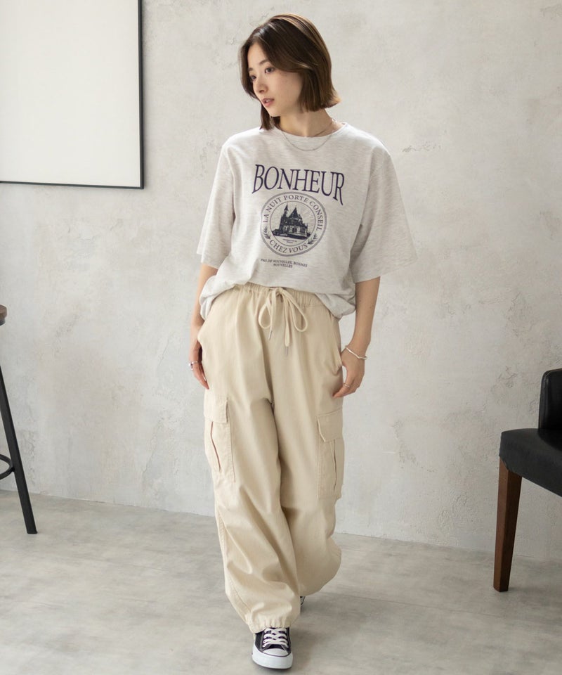 T-GRAPHICS  カフェテイストプリントTシャツ レディース メール便 対応商品商品画像-31